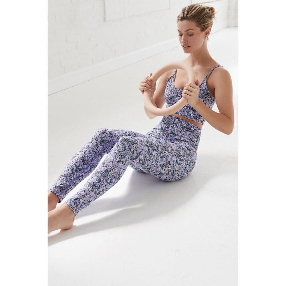 Beach Riot Activewear | Beach Riot Lively Leggings Black Floral Size L